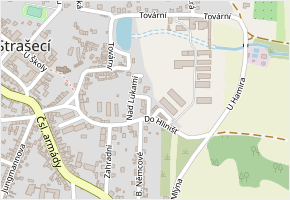 Nad Lukami v obci Nové Strašecí - mapa ulice