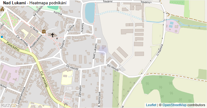 Nad Lukami - mapa podnikání