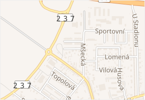 Polní v obci Nové Strašecí - mapa ulice