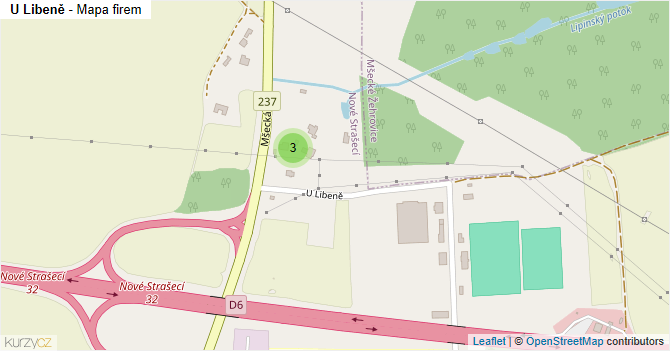 U Libeně - mapa firem
