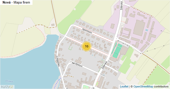 Nová - mapa firem