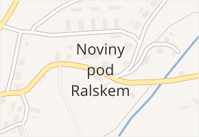 Noviny pod Ralskem v obci Noviny pod Ralskem - mapa části obce