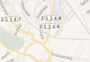 Nová v obci Novosedlice - mapa ulice