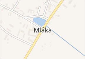 Mláka v obci Novosedly nad Nežárkou - mapa části obce