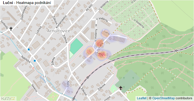 Luční - mapa podnikání