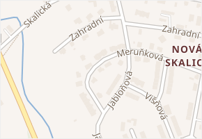 Meruňková v obci Nový Bor - mapa ulice