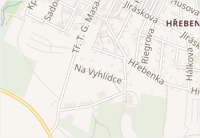 Na Vyhlídce v obci Nový Bor - mapa ulice