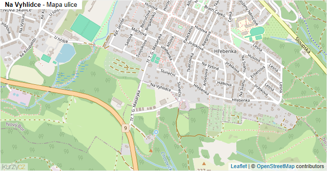 Na Vyhlídce - mapa ulice