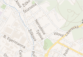 Příkrá v obci Nový Bor - mapa ulice