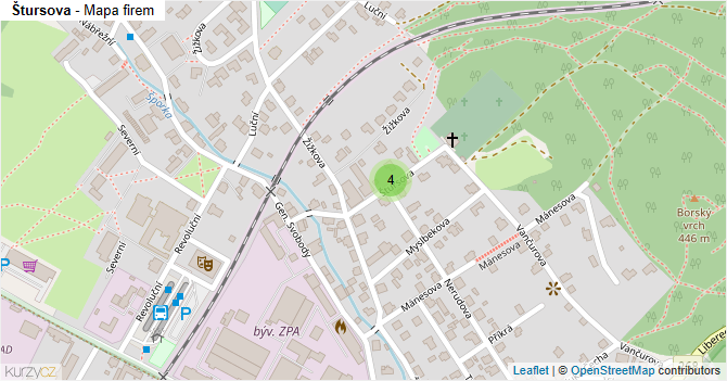 Štursova - mapa firem