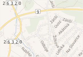 U Studánky v obci Nový Bor - mapa ulice