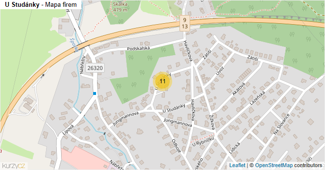 U Studánky - mapa firem