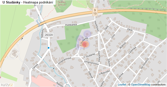 U Studánky - mapa podnikání