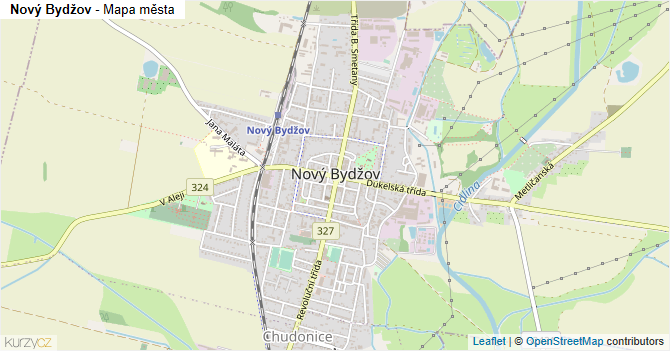 Nový Bydžov - mapa města