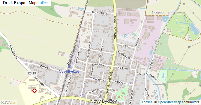 Dr. J. Ezopa - mapa ulice