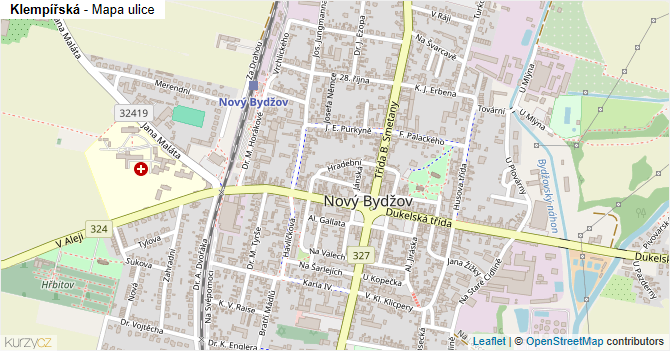 Klempířská - mapa ulice