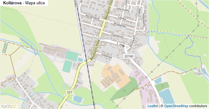 Kollárova - mapa ulice