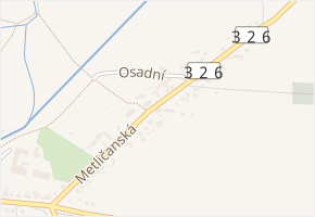 Metličanská v obci Nový Bydžov - mapa ulice