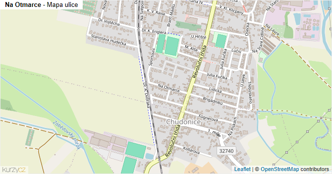 Na Otmarce - mapa ulice