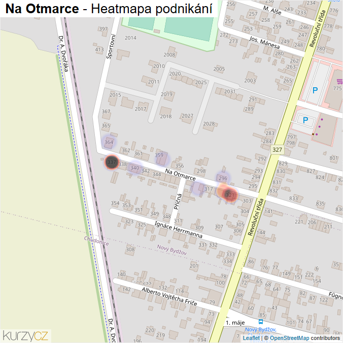 Mapa Na Otmarce - Firmy v ulici.