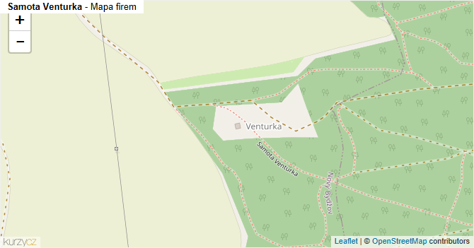 Samota Venturka - mapa firem