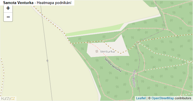 Samota Venturka - mapa podnikání