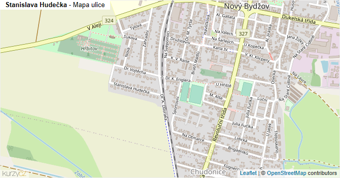 Stanislava Hudečka - mapa ulice