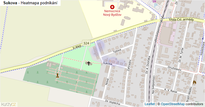Sukova - mapa podnikání