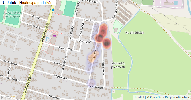 U Jatek - mapa podnikání