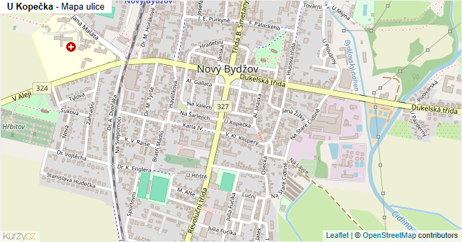 U Kopečka - mapa ulice