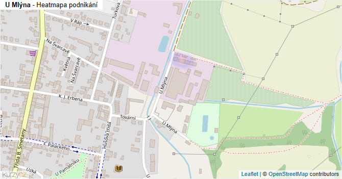 U Mlýna - mapa podnikání