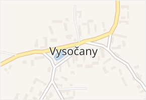 Vysočany v obci Nový Bydžov - mapa části obce