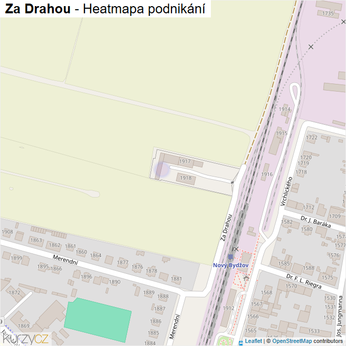Mapa Za Drahou - Firmy v ulici.