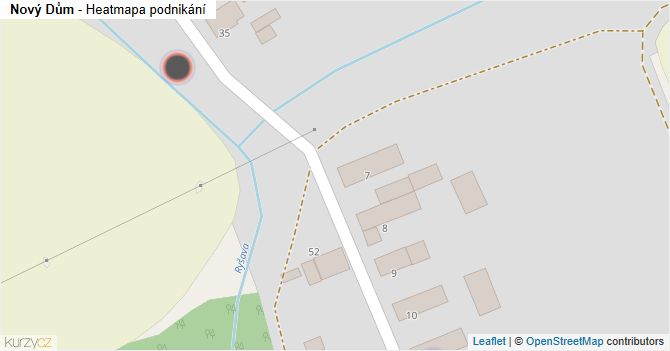 Nový Dům - mapa podnikání