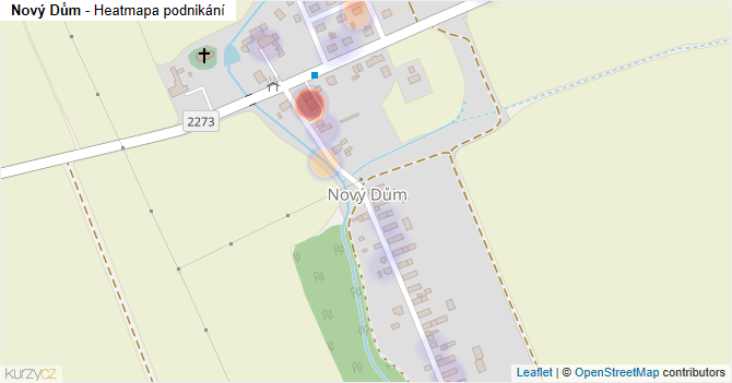 Nový Dům - mapa podnikání