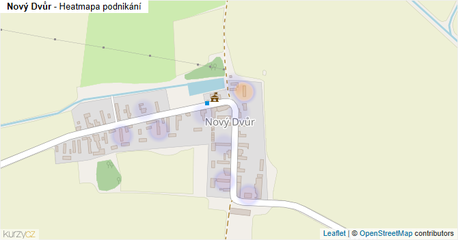 Nový Dvůr - mapa podnikání