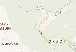 Doly v obci Nový Hrádek - mapa ulice