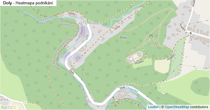 Doly - mapa podnikání