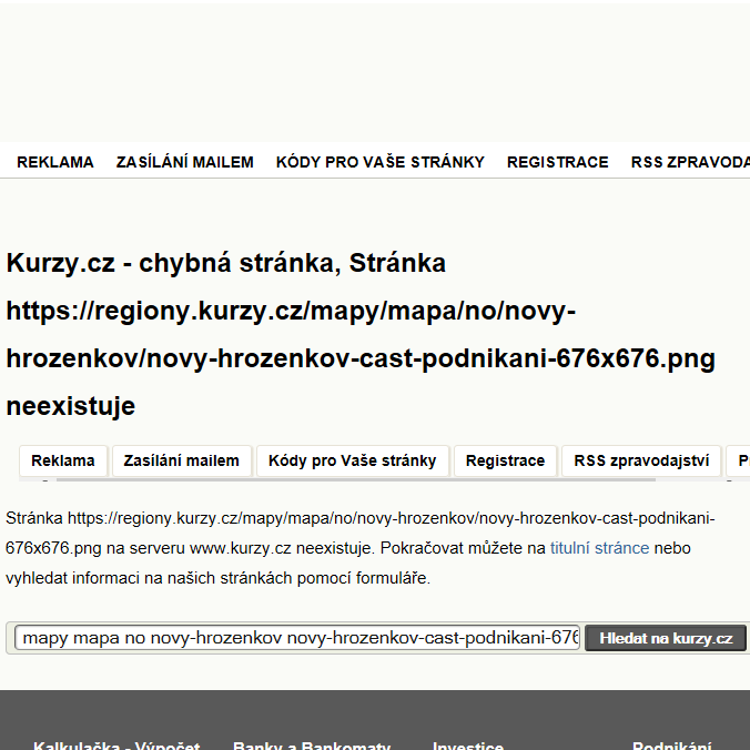 Mapa Nový Hrozenkov - Firmy v části obce.