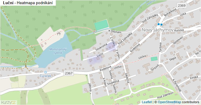 Luční - mapa podnikání