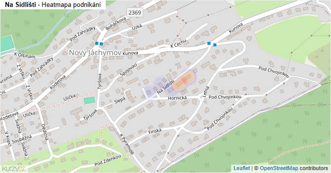 Na Sídlišti - mapa podnikání