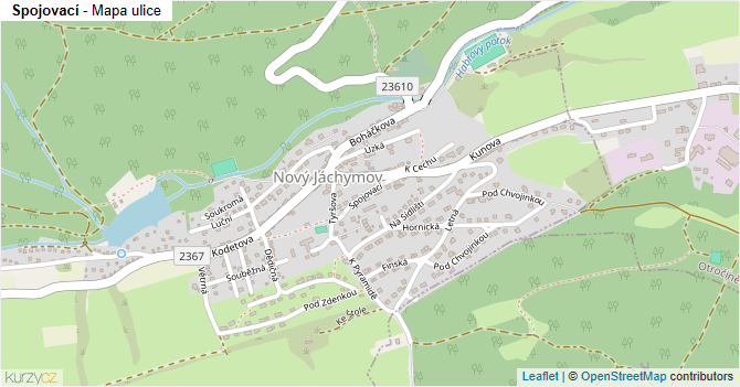 Spojovací - mapa ulice