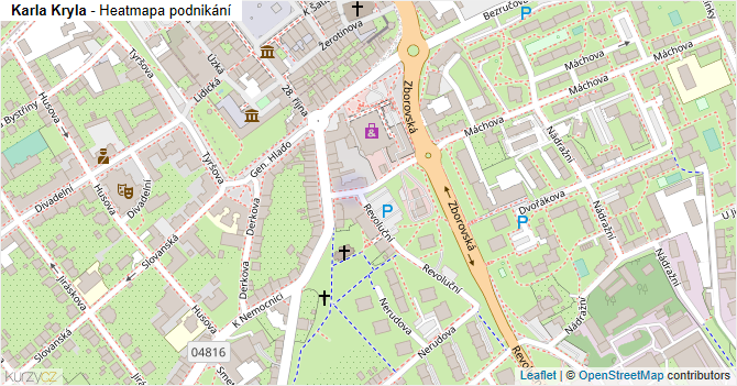 Karla Kryla - mapa podnikání