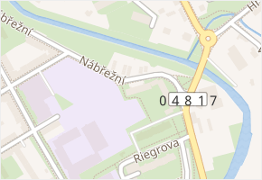 Nábřežní v obci Nový Jičín - mapa ulice