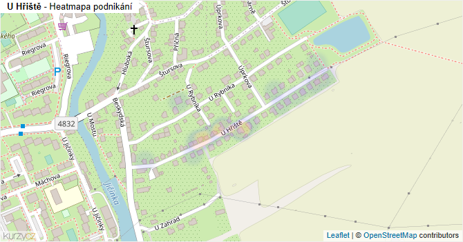 U Hřiště - mapa podnikání