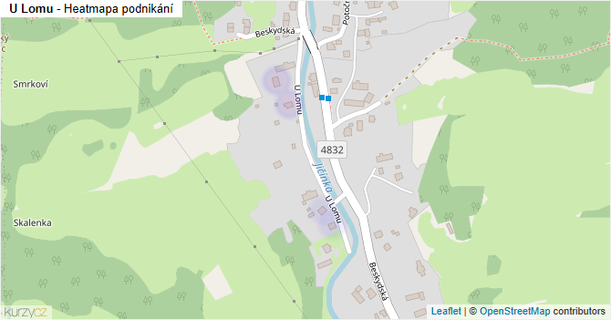 U Lomu - mapa podnikání
