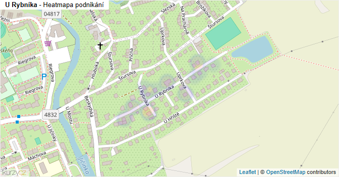 U Rybníka - mapa podnikání