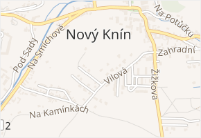 Čapkova v obci Nový Knín - mapa ulice