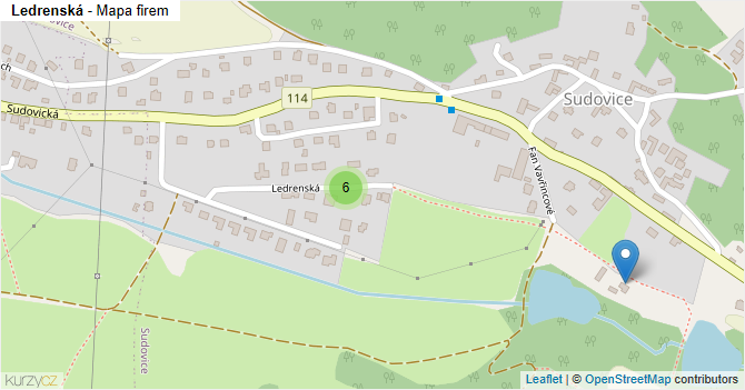 Ledrenská - mapa firem