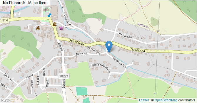 Na Flusárně - mapa firem